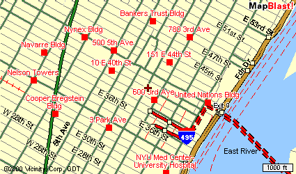 Local map around our Manhattan office.